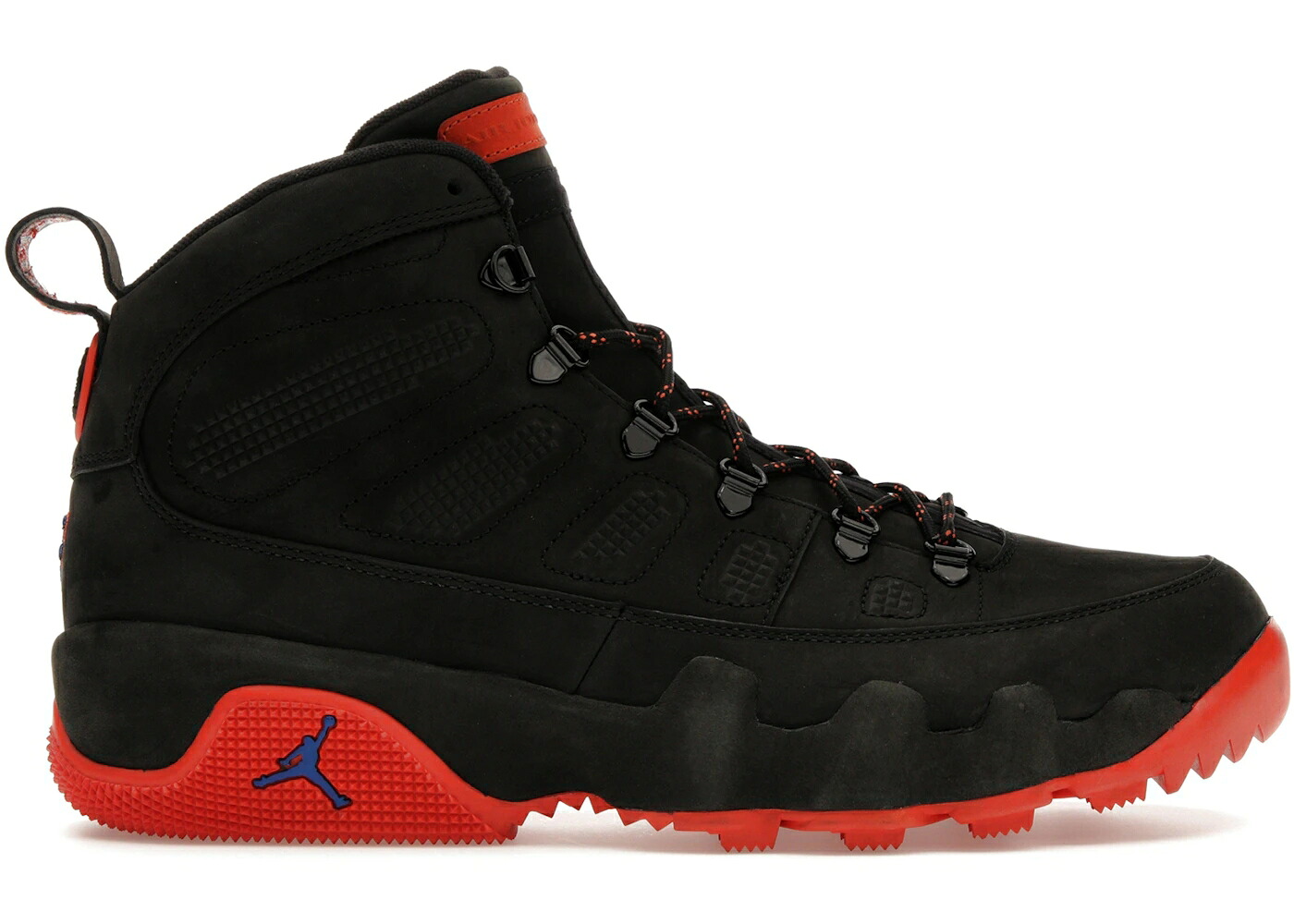 ナイキ ジョーダン ブーツ フロリダ ゲイターズ 黒色 ブラック 橙 オレンジ ゲーム スニーカー メンズ JORDAN 9 RETRO BOOT FLORIDA GATORS PE / BLACK UNIVERSITY ORANGE GAME｜スニケス
