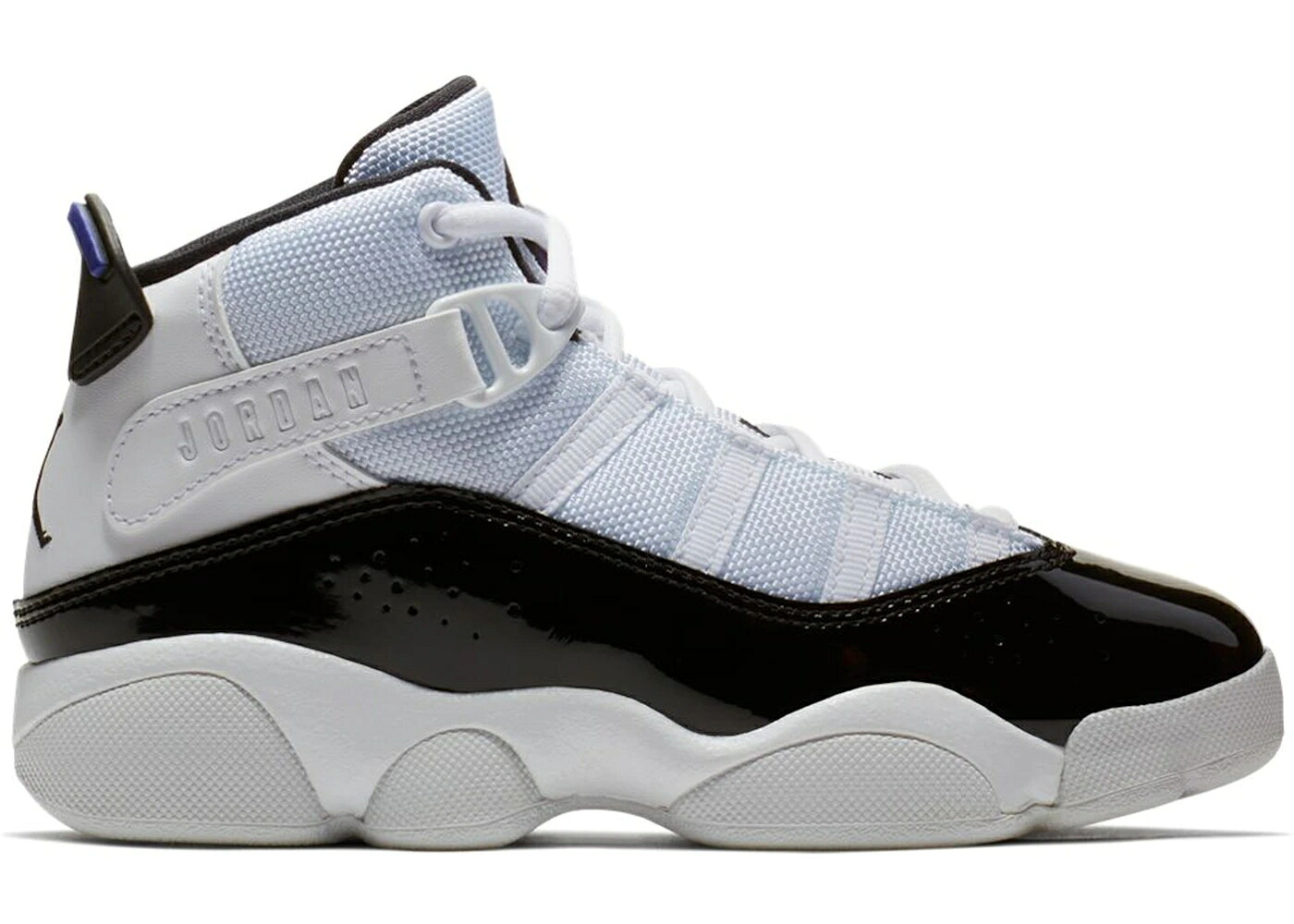 ナイキ ジョーダン リング コンコルド コンコード 白色 ホワイト 黒色 ブラック ジュニア キッズ JORDAN 6 RINGS CONCORD (2018) (PS) / WHITE BLACK DARK CONCORD ベビー マタニティ スニーカー｜スニケス