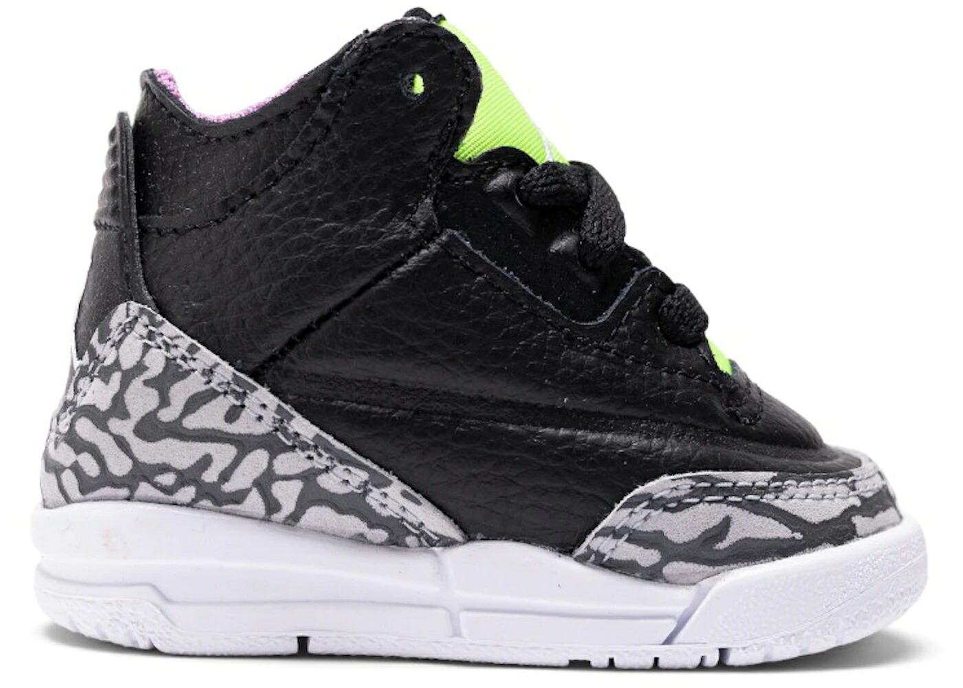 ナイキ ジョーダン 緑 緑であること 黒いこと 黒いこと 白いこと 白いこと お坊っちゃん キッズ JORDAN 3 RETRO ELECTRIC GREEN (TD) / BLACK WHITE ELECTRIC GREEN