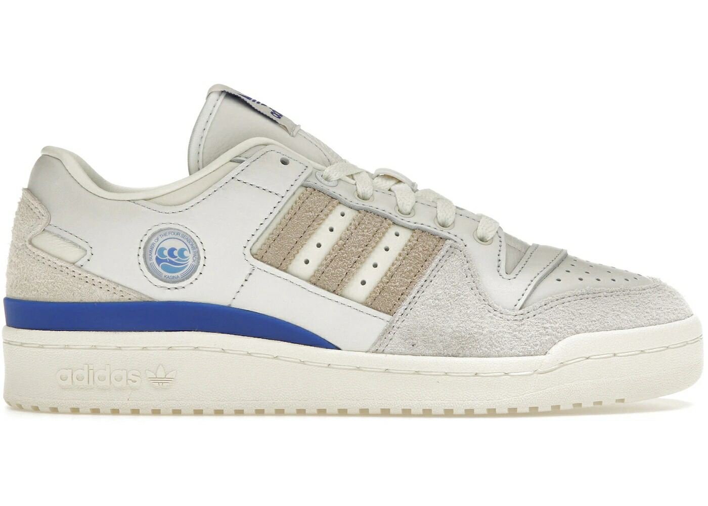 アディダス 討論会 白いこと 白いこと 青味 青み 薄墨色 薄墨色 スニーカー メンズ ADIDAS FORUM 84 LOW KASINA / OFF WHITE ROYAL BLUE GREY ONE