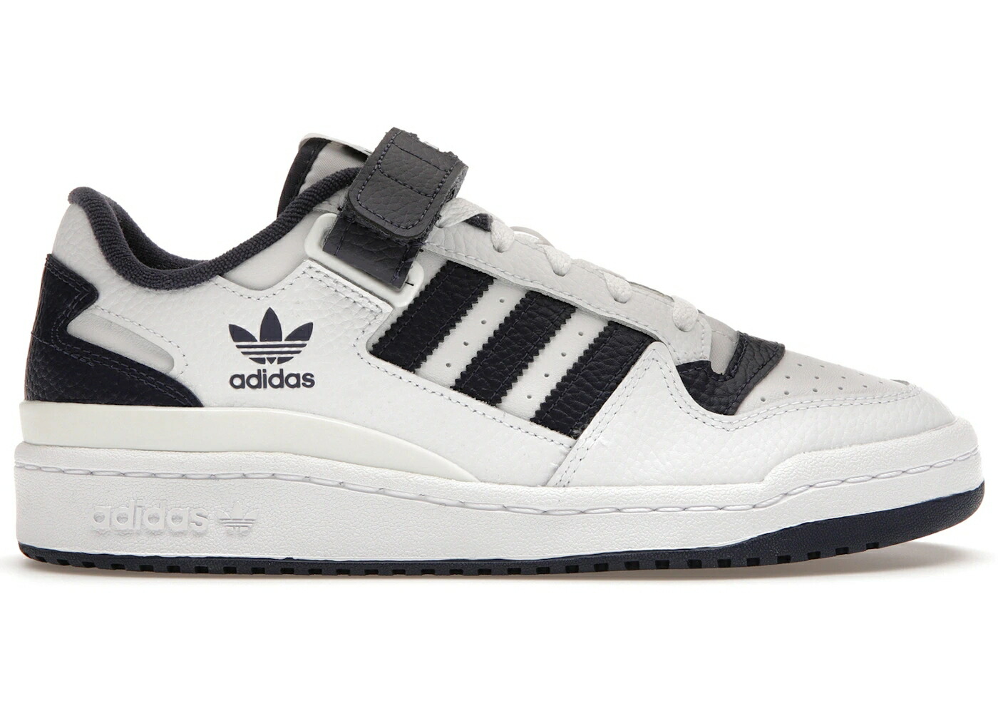 アディダス フォーラム 白色 ホワイト 紺色 ネイビー スニーカー メンズ ADIDAS FORUM LOW WHITE NAVY / WHITE NAVY WHITE