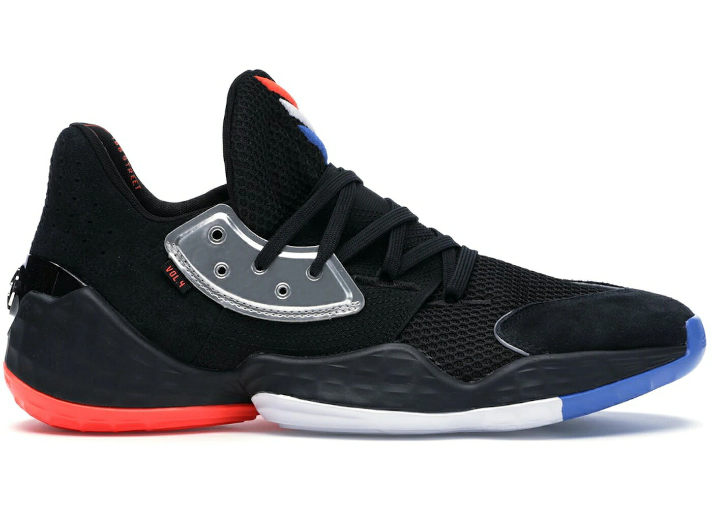 アディダス ハーデン コア 黒色 ブラック 銀色 シルバー VOL. スニーカー メンズ ADIDAS HARDEN 4 BARBERSHOP / CORE BLACK SILVER METALLIC