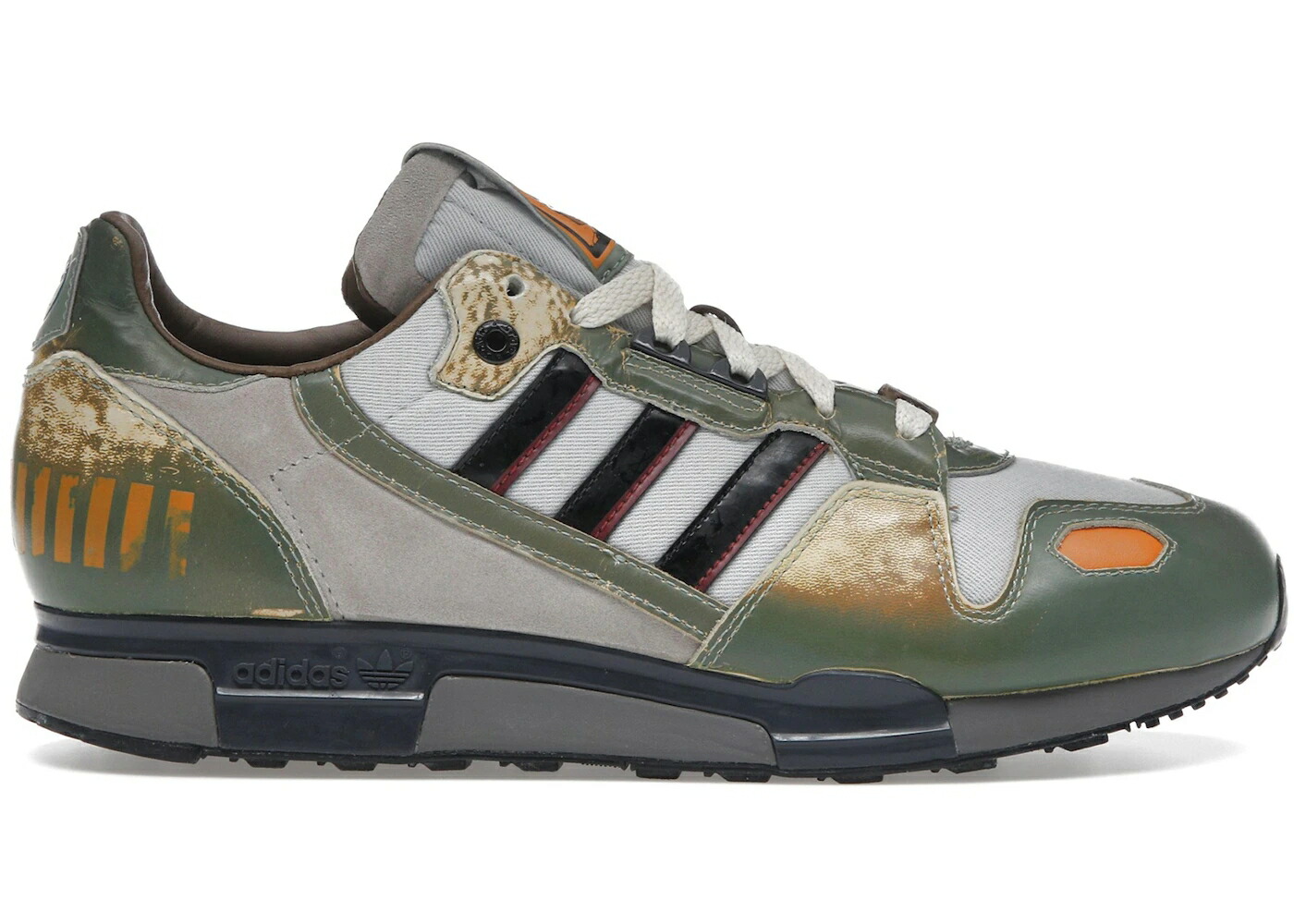 アディダス 薄墨色 薄墨色 緑 緑であること スターウォーズ スニーカー メンズ ADIDAS ZX 800 STAR WARS BOBA FETT / GREY GREEN AMBER