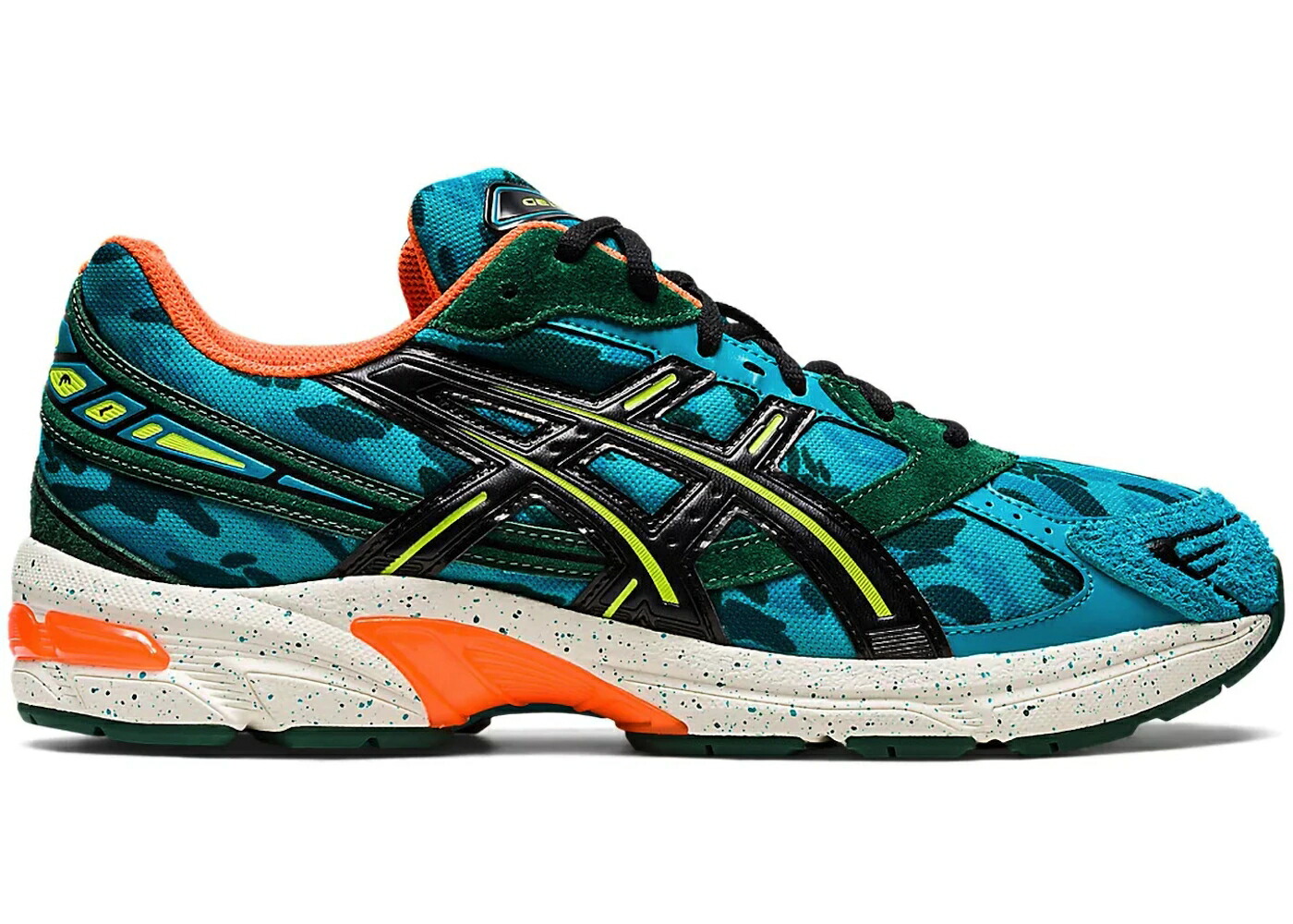 アシックス 合鴨柄 黒いこと 黒いこと スニーカー メンズ ASICS GEL-1130 LAGOON CAMO / LAGOON BLACK