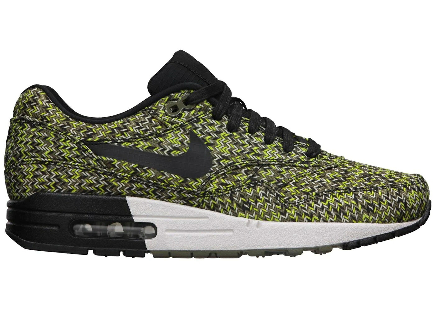 ナイキ マックス ジグ カーゴ カーキ 黒色 ブラック エアマックス スニーカー メンズ NIKE AIR MAX 1 ZIG ZAG / CARGO KHAKI BLACK SEQUOIA｜スニケス