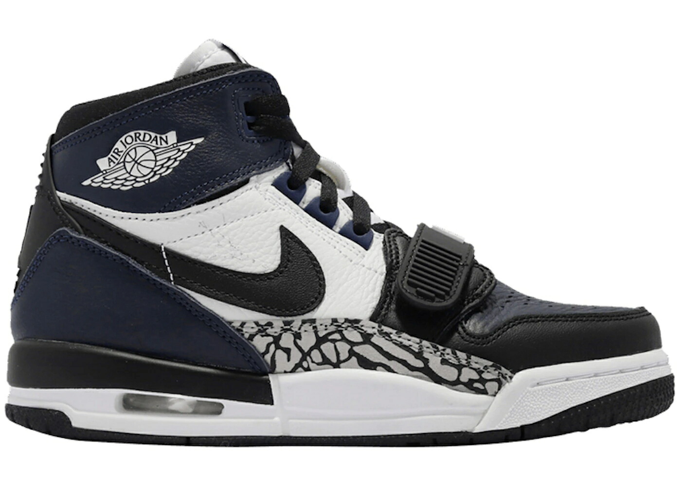 ナイキ ジョーダン レガシー 紺色 ネイビー 黒色 ブラック 白色 ホワイト ジュニア キッズ JORDAN LEGACY 312 MIDNIGHT NAVY (GS) / ARMORY NAVY BLACK WHITE ベビー マタニティ スニーカー