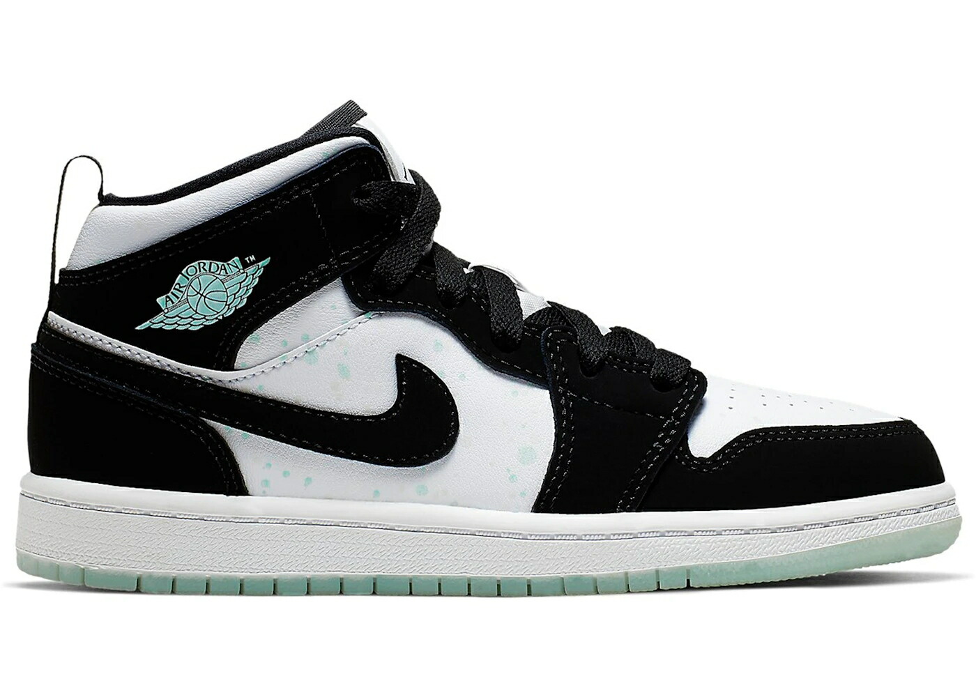 ナイキ ジョーダン ミッド 白いこと 白いこと 黒いこと 黒いこと お坊っちゃん キッズ JORDAN 1 MID WHITE BLACK TEAL TINT (なおなお書き) / WHITE BLACK TEAL TINT もの言う花 マタニティ スニーカー