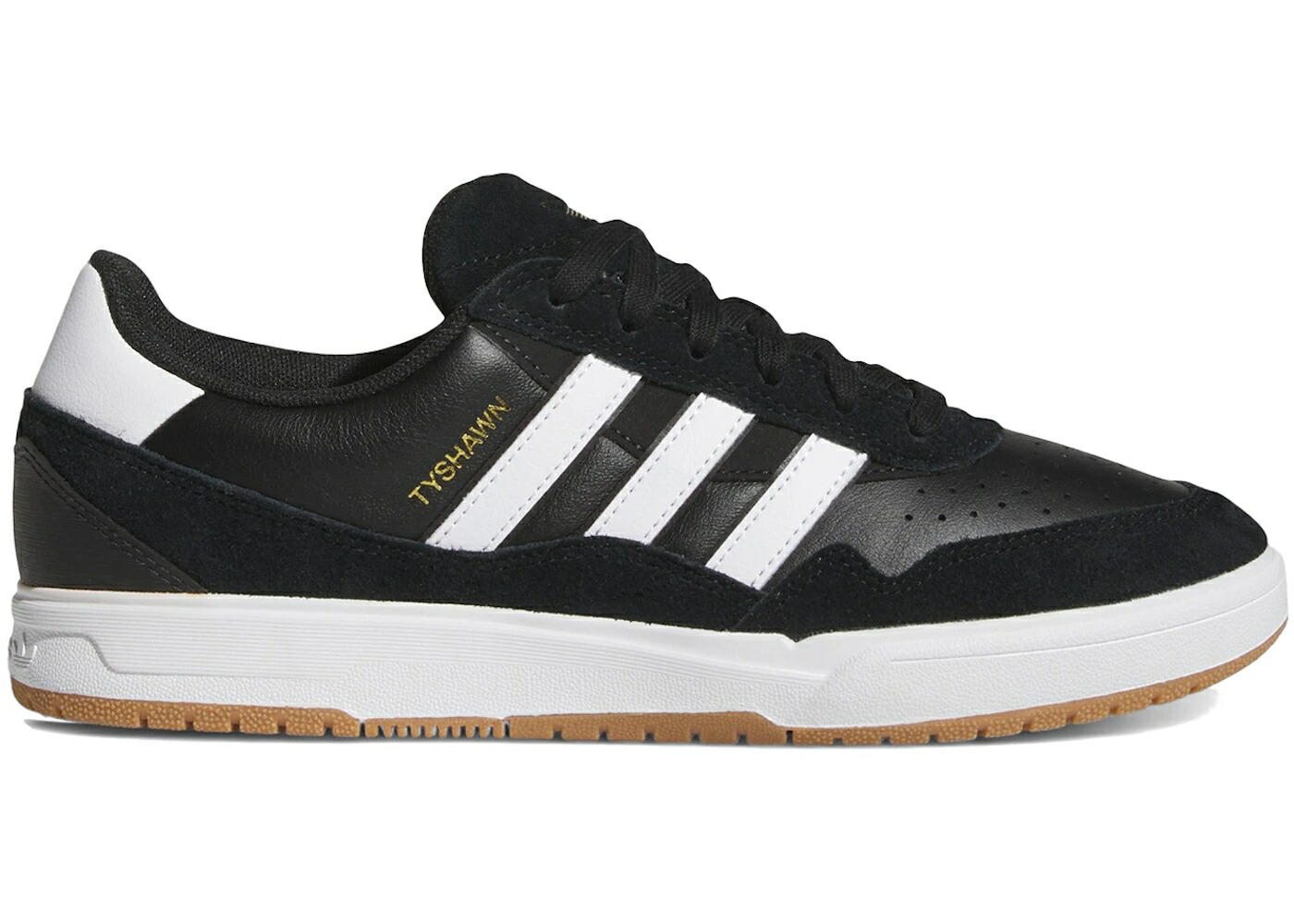 アディダス コア 黒色 ブラック 白色 ホワイト スニーカー メンズ ADIDAS TYSHAWN II CORE BLACK CLOUD WHITE GUM / CORE BLACK CLOUD WHITE GUM