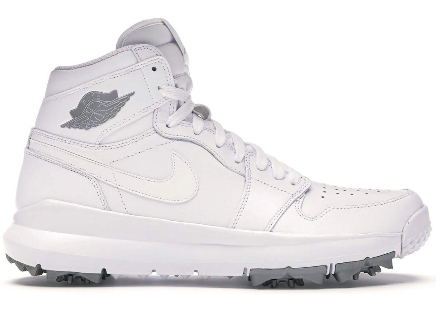 ナイキ ジョーダン ゴルフ 白いこと 白いこと しろがね色 しろがね色 スニーカー メンズ JORDAN 1 RETRO GOLF CLEAT WHITE METALLIC / WHITE METALLIC SILVER