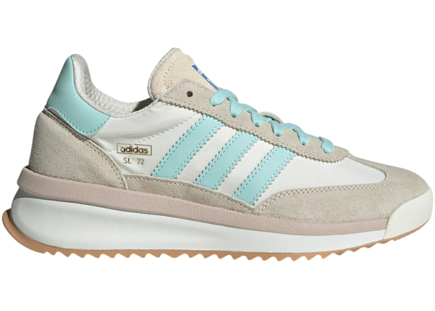 アディダス 白いこと 白いこと アクア スニーカー メンズ ADIDAS SL 72 RTN OFF WHITE SEMI FLASH AQUA WONDER / OFF WHITE SEMI FLASH AQUA WONDER
