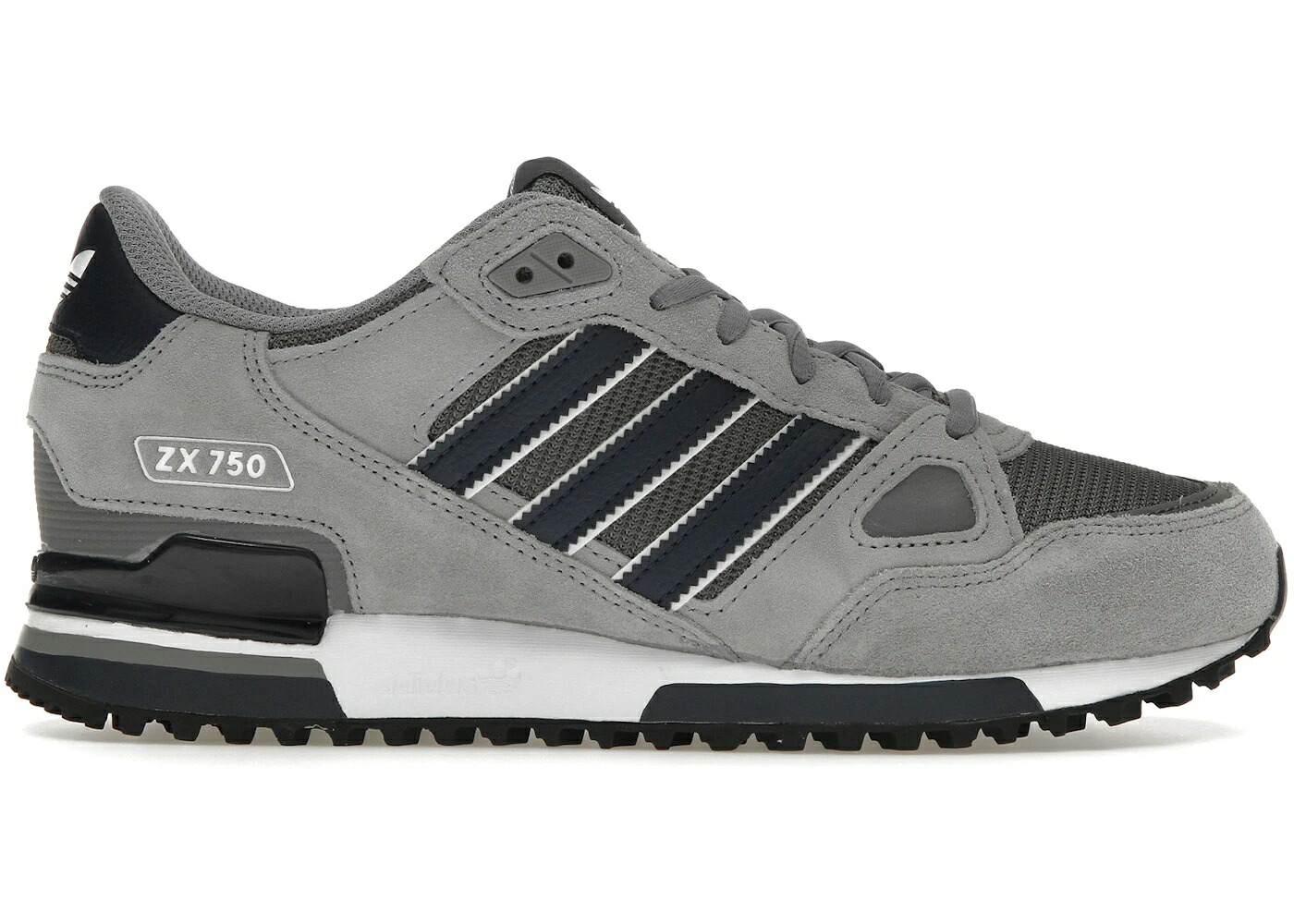 アディダス 灰色 グレー 紺色 ネイビー コア 白色 ホワイト スニーカー メンズ ADIDAS ZX 750 GREY FIVE / GREY FIVE NAVY CORE WHITE