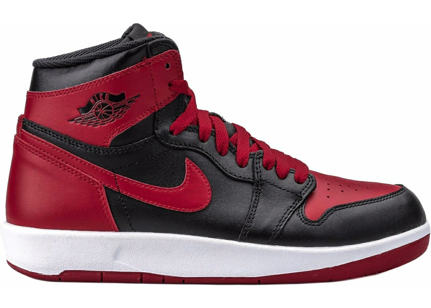 ナイキ ジョーダン 黒色 ブラック 赤 レッド 白色 ホワイト 1.5 ジュニア キッズ JORDAN RETRO BRED (GS) / BLACK BLACK GYM RED WHITE ベビー マタニティ スニーカー｜スニケス