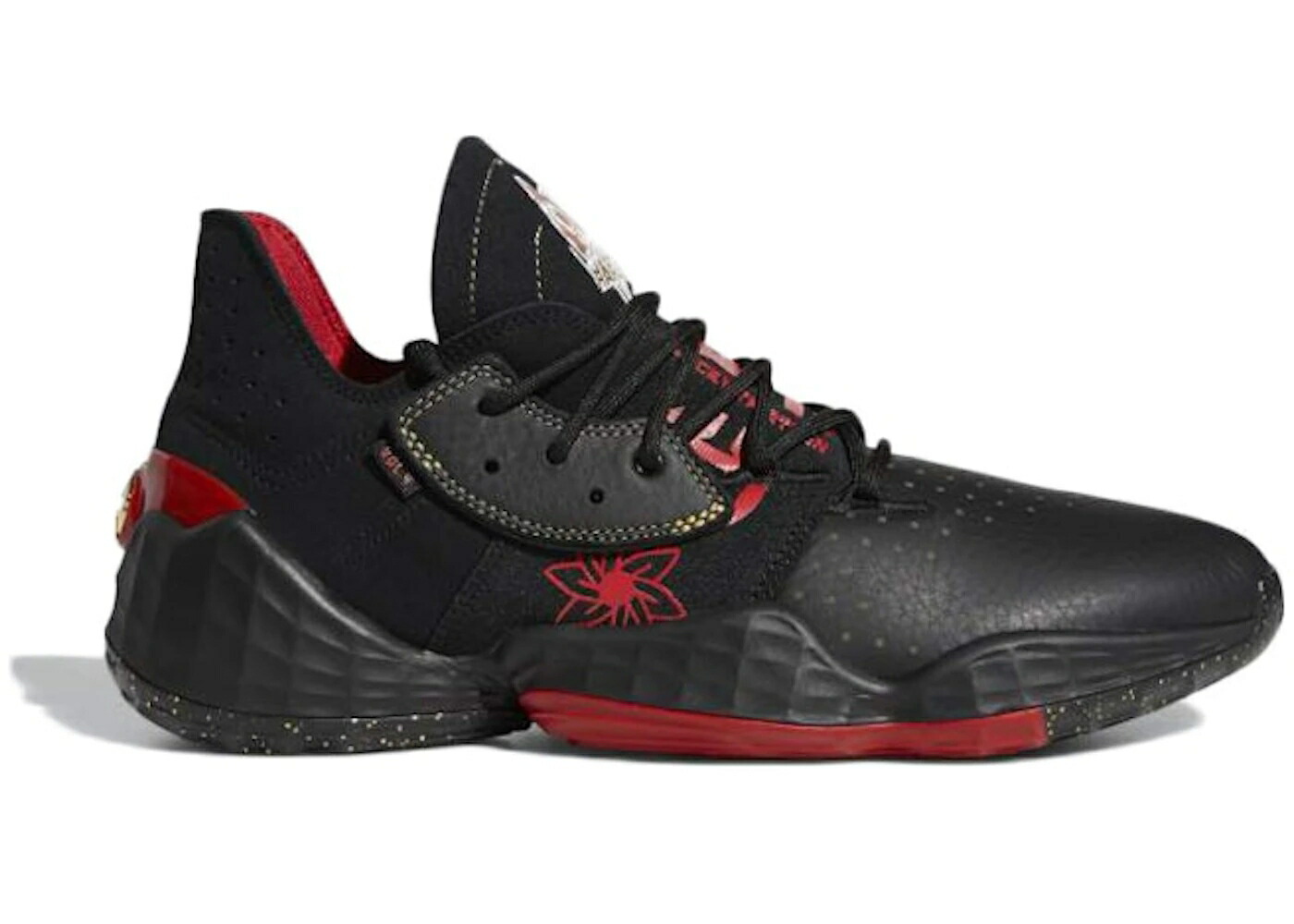 アディダス ハーデン 黒色 ブラック 赤 レッド VOL. スニーカー メンズ ADIDAS HARDEN 4 CHINESE NEW YEAR / BLACK RED MULTI