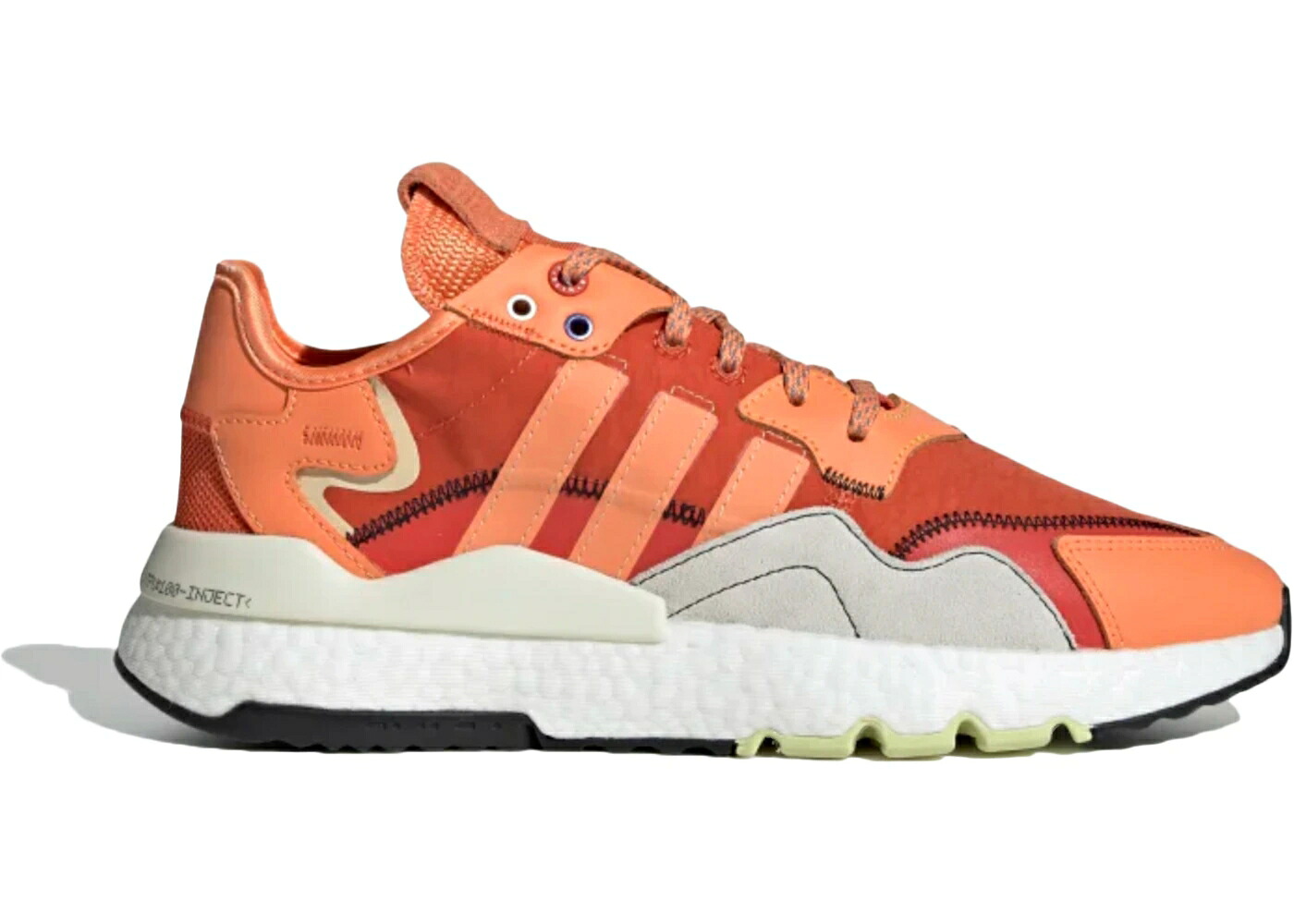 アディダス ジョガーパンツ 灰色 グレー 赤 レッド スニーカー メンズ ADIDAS NITE JOGGER AMBER TINT / AMBER TINT ORBIT GREY HI RES RED