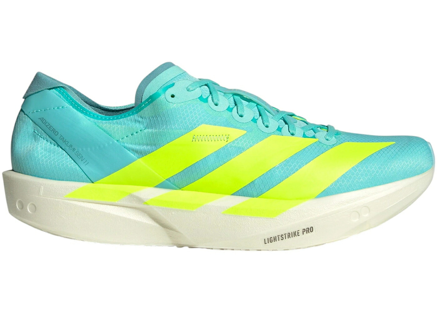 アディダス アディゼロ アクア ゼロ スニーカー メンズ ADIDAS ADIZERO TAKUMI SEN 11 FLASH AQUA ZERO METALIC MINT TON / FLASH AQUA ZERO METALIC MINT TON