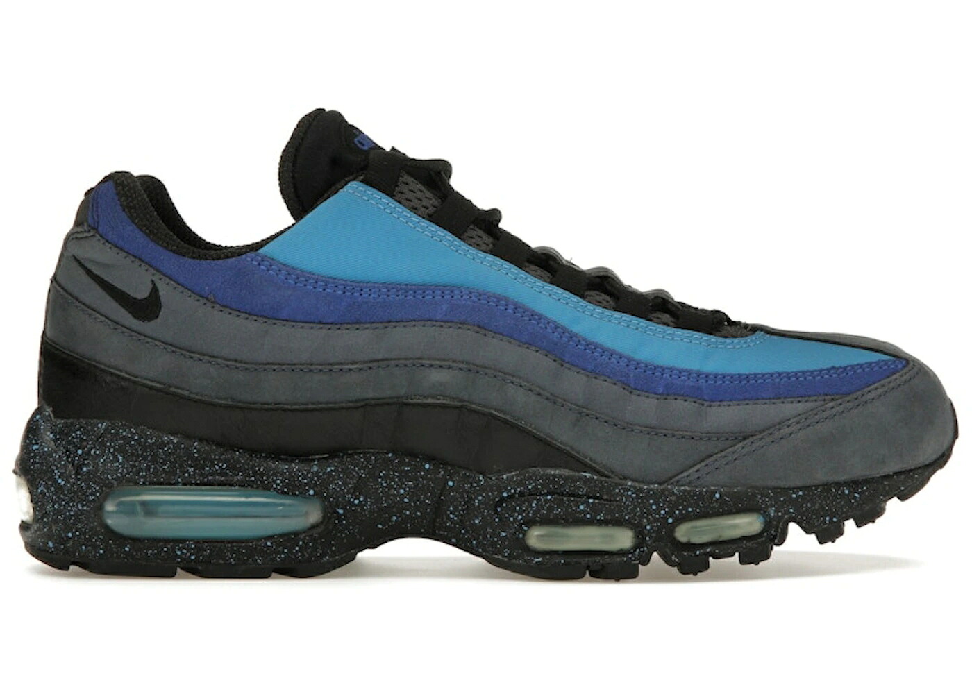 ナイキ マックス 青碧 青碧 黒いこと 黒いこと エア湖マックス スニーカー メンズ NIKE AIR MAX 95 STASH / HARBOR BLUE BLACK VARSITY ROYAL