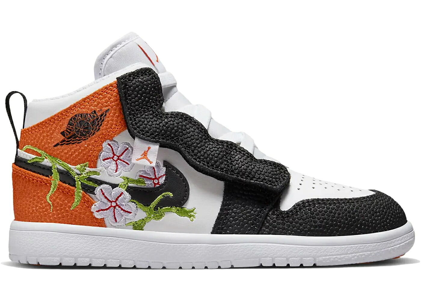 ナイキ ジョーダン ミッド 白色 ホワイト 緑 グリーン 黒色 ブラック ジュニア キッズ JORDAN 1 MID ALT SE SHATTERED VINES (PS) / WHITE STARFISH VIVID GREEN BLACK ベビー マタニティ スニーカー