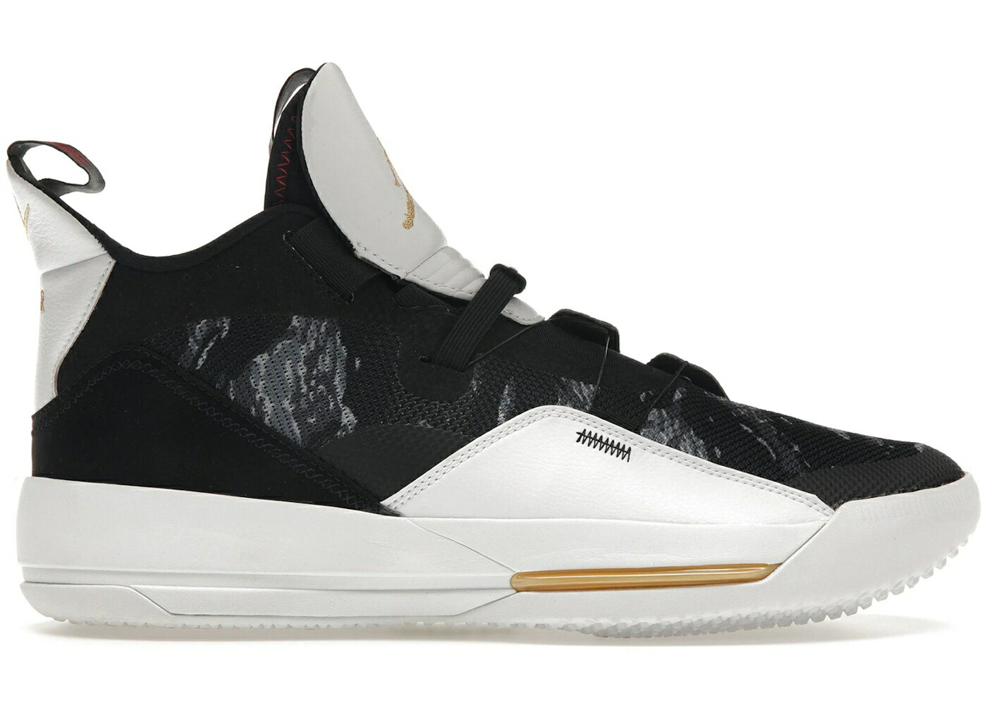 ナイキ ジョーダン 合鴨柄 黒いこと 黒いこと ゴールド 白いこと 白いこと スニーカー メンズ JORDAN XXXIII CAMO / BLACK METALLIC GOLD WHITE