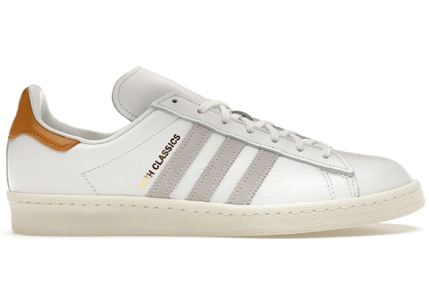 アディダス キャンパス 白色 ホワイト スニーカー メンズ ADIDAS CAMPUS 80S KITH CLASSICS WHITE MANGO / FOOTWEAR WHITE OFF WHITE