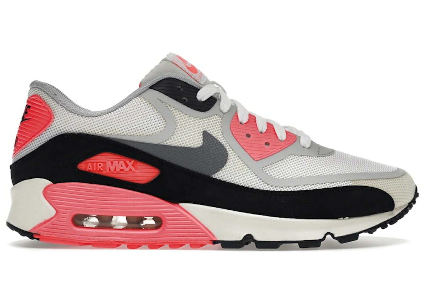 ナイキ マックス 白色 ホワイト クール 灰色 グレー 黒色 ブラック 赤 レッド エアマックス スニーカー メンズ NIKE AIR MAX 90 TAPE INFRARED / WHITE COOL GREY BLACK ATOMIC RED