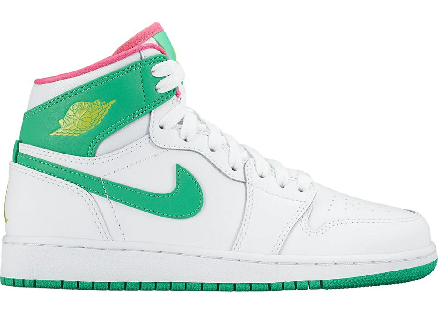 ナイキ ジョーダン ご機嫌 白いこと 白いこと 緑 緑であること さくら色 お坊っちゃん キッズ JORDAN 1 RETRO HIGH EASTER (2017) (GS) / WHITE GAMMA GREEN VIVID PINK もの言う花 マタニティ スニーカー