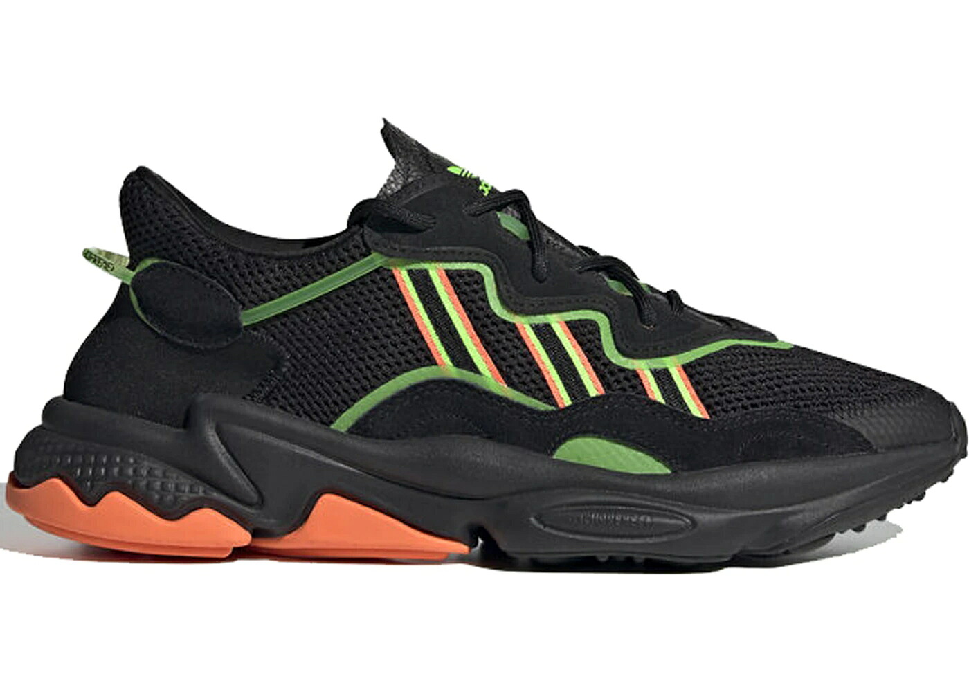 アディダス 黒いこと 黒いこと 橙 オレンジ色 緑 緑であること 中核グループ スニーカー メンズ ADIDAS OZWEEGO BLACK ORANGE GREEN / CORE BLACK SOLAR GREEN HI RES