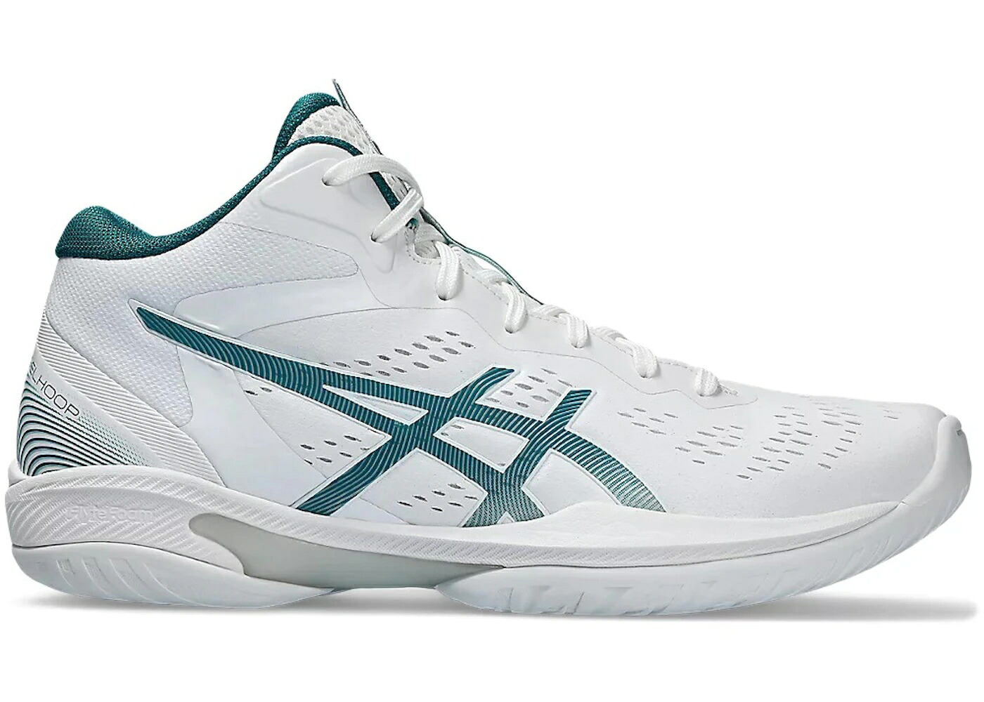アシックス 白いこと 白いこと スニーカー メンズ ASICS GELHOOP V16 WHITE RICH TEAL / WHITE RICH TEAL
