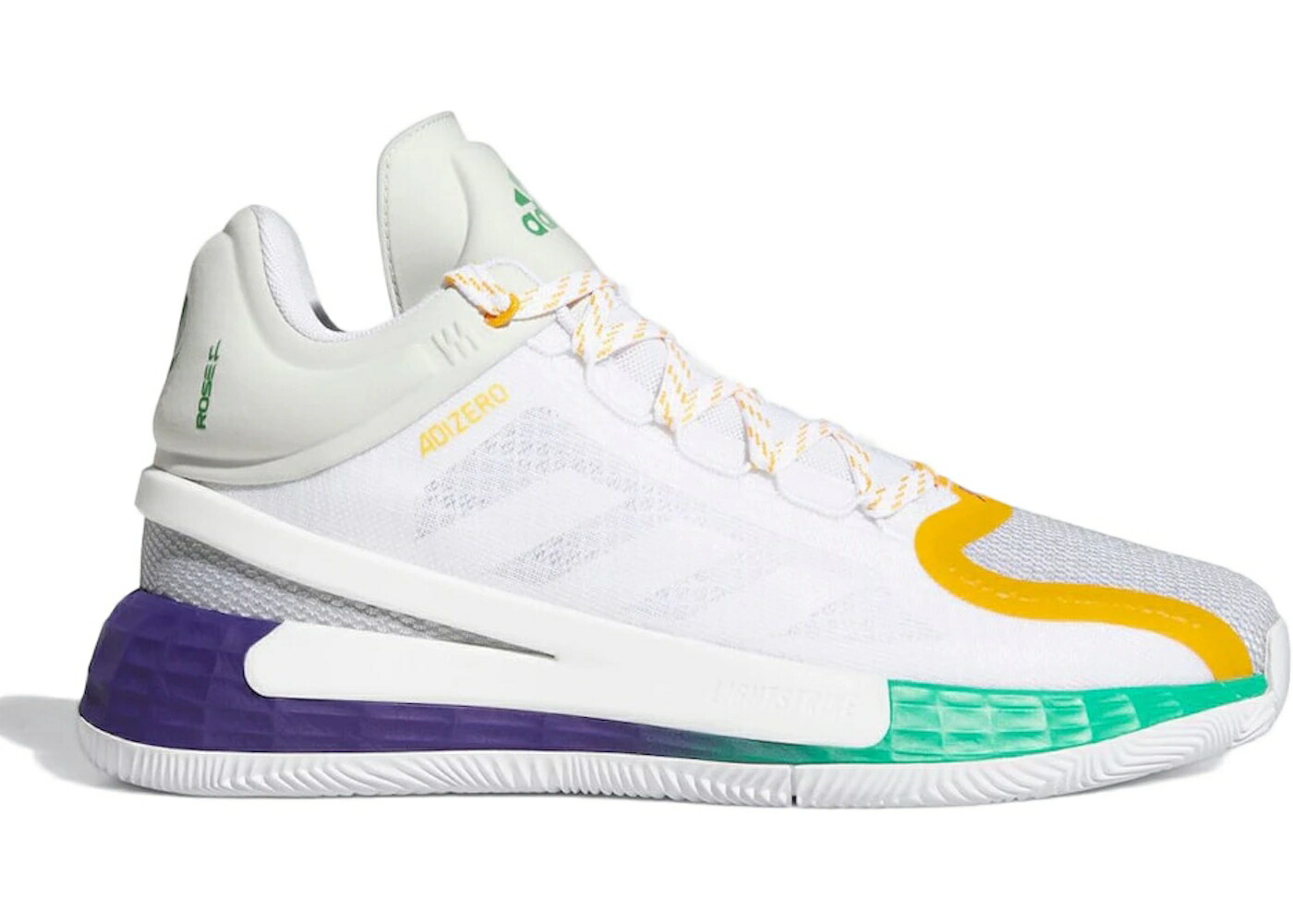 アディダス ローズ ハイ 白色 ホワイト チーム カレッジ 紫 パープル スニーカー メンズ ADIDAS D ROSE 11 CAREER HIGH / CLOUD WHITE TEAM COLLEGE PURPLE