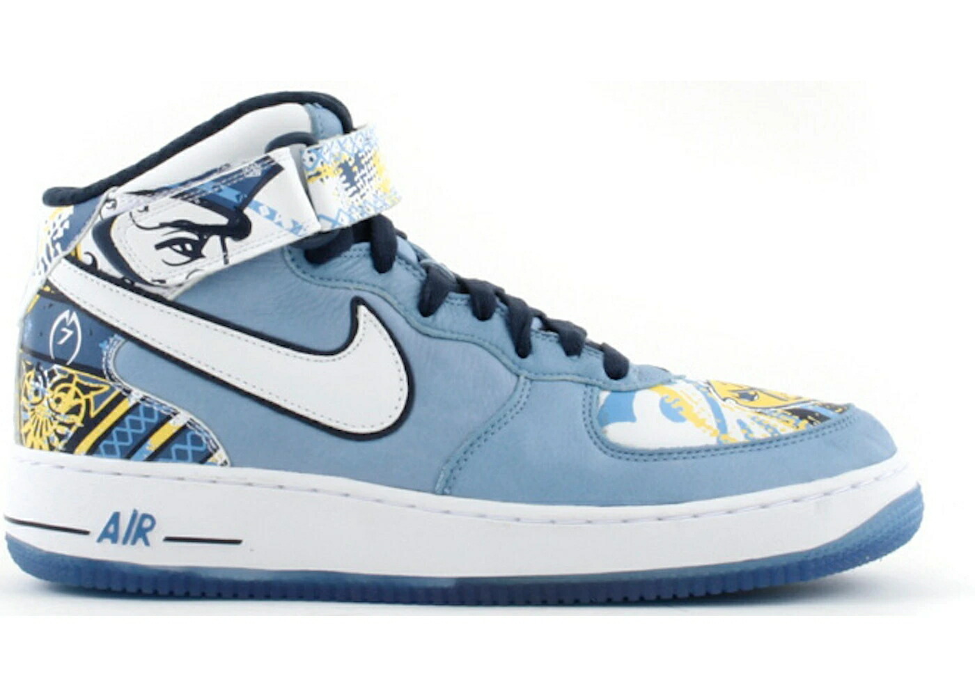 ナイキ ミッド 青色 ブルー 白色 ホワイト エアフォース スニーカー メンズ NIKE AIR FORCE 1 MID MICHAEL VICK / UNIVERSITY BLUE WHITE MIDNIGHT