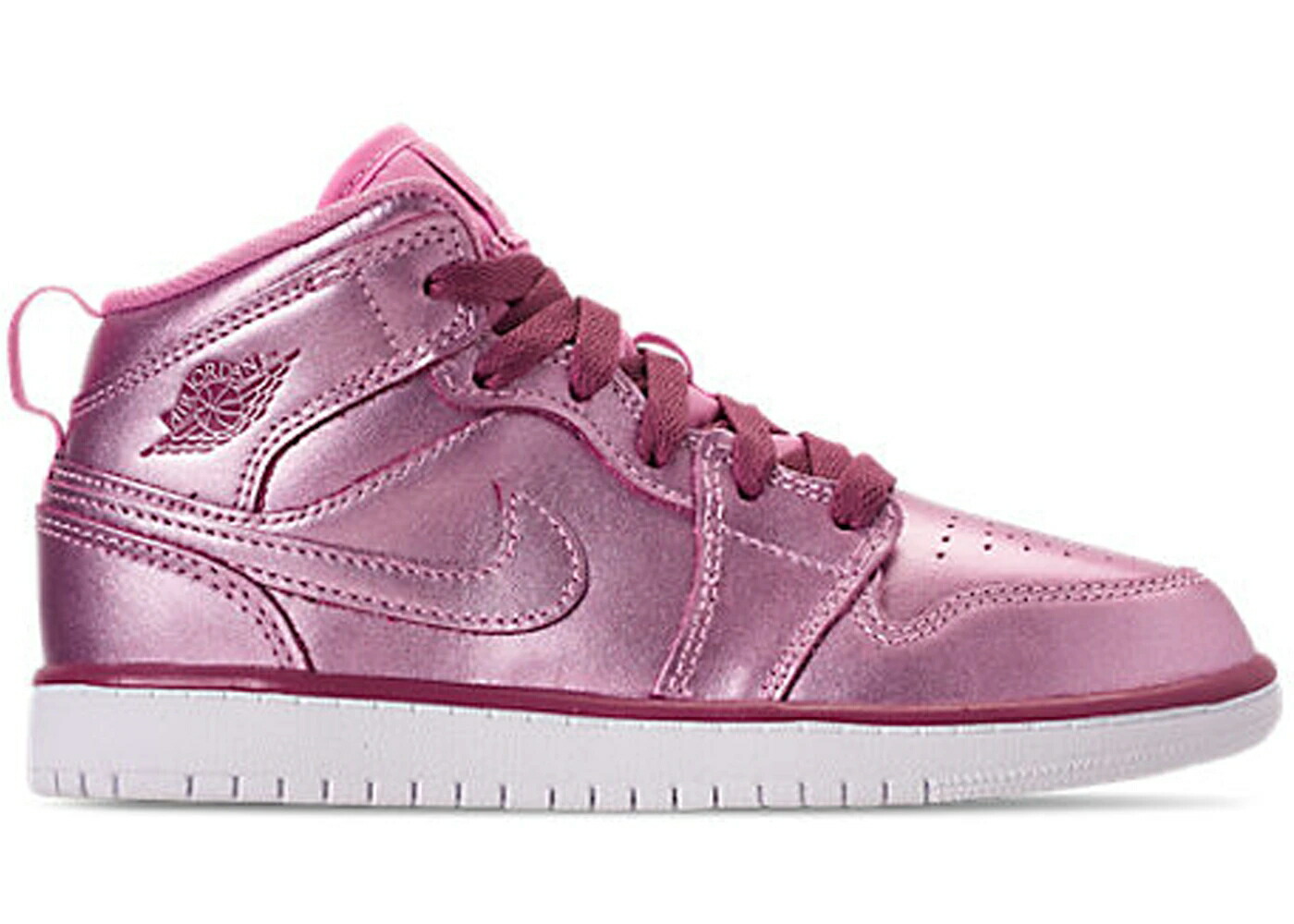 ナイキ ジョーダン ミッド サクラ色 ライズ 白いこと 白いこと 赤 赤いこと お坊っちゃん キッズ JORDAN 1 MID PINK RISE (なおなお書き) / PINK RISE WHITE NOBLE RED もの言う花 マタニティ スニーカー