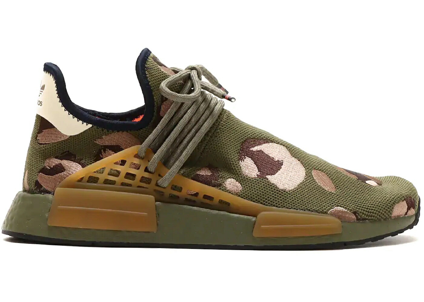 アディダス オリーブ 赤銅色 赤銅色 スニーカー メンズ ADIDAS NMD HU PHARRELL ANIMAL PRINT OLIVE / FOCUS OLIVE DARK BROWN CARDBOARD