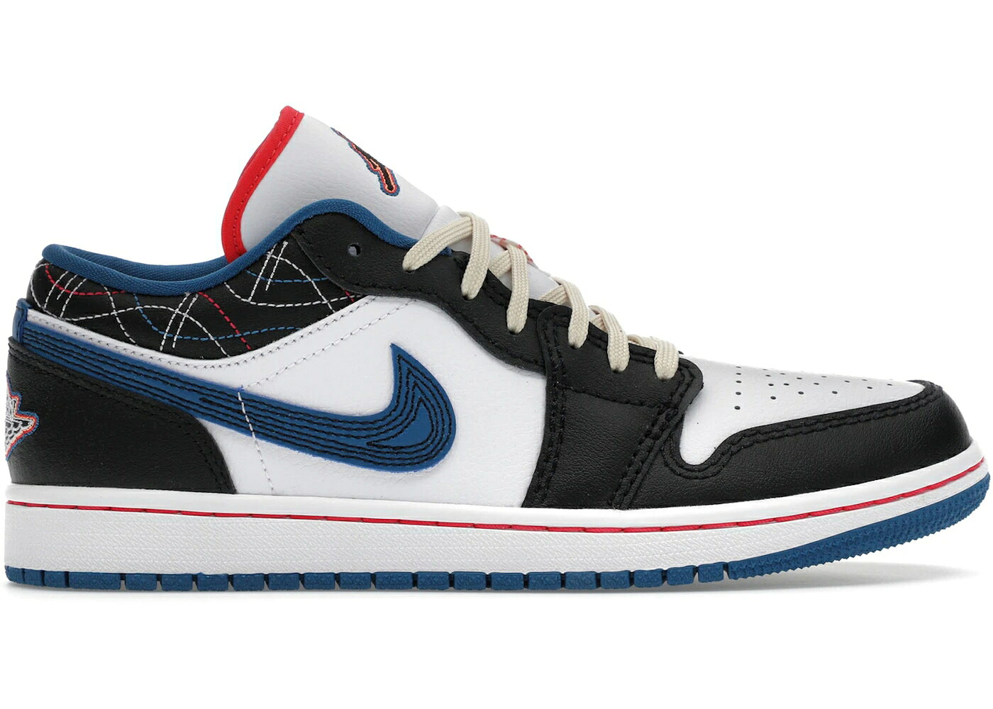 ナイキ ジョーダン 青碧 青碧 白いこと 白いこと スニーカー メンズ JORDAN 1 LOW SE INDUSTRIAL BLUE SASHIKO / WHITE INDUSTRIAL BLUE WHITE