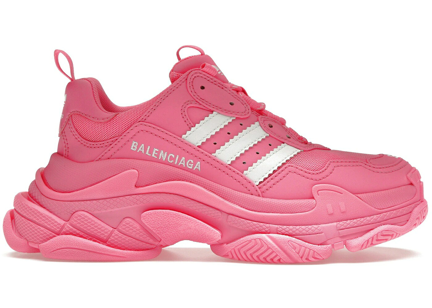 バレンシアガ アディダス ピンク 白色 ホワイト WOMEN'S スニーカー レディース BALENCIAGA X ADIDAS TRIPLE S NEON PINK (WOMEN'S) / NEON PINK WHITE