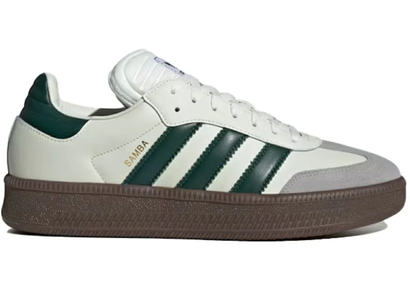 アディダス サンバ 象牙色 緑 緑であること スニーカー メンズ ADIDAS SAMBA XLG IVORY COLLEGIATE GUM / IVORY COLLEGIATE GREEN GUM