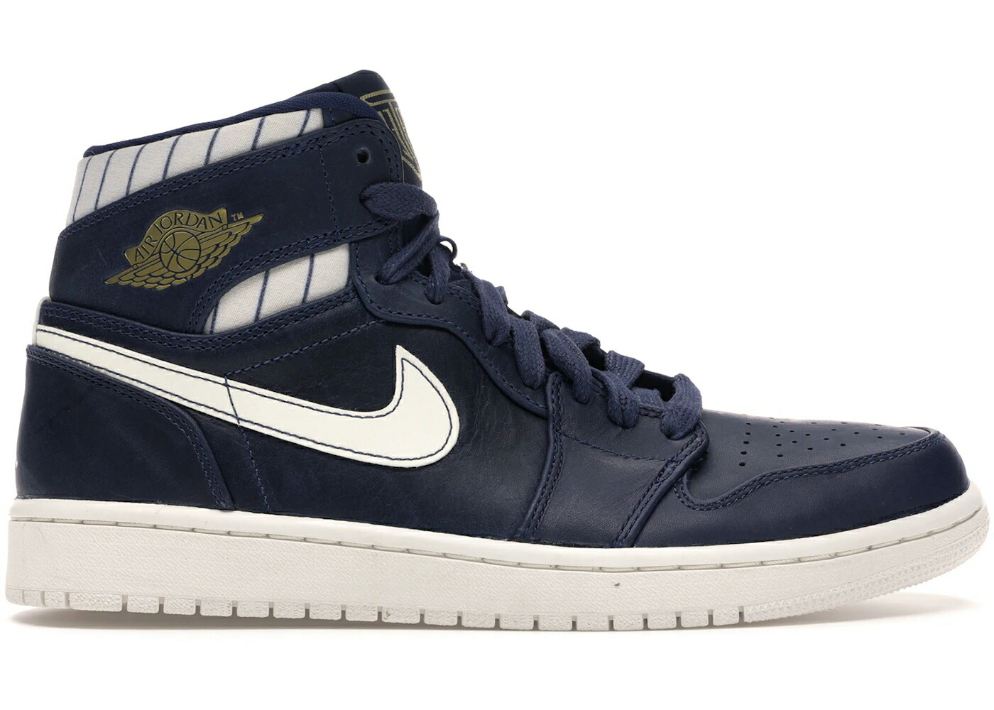ナイキ ジョーダン ジーター 紺色 ネイビー ゴールド スニーカー メンズ JORDAN 1 RETRO JETER RE2PECT / MIDNIGHT NAVY METALLIC GOLD SAIL