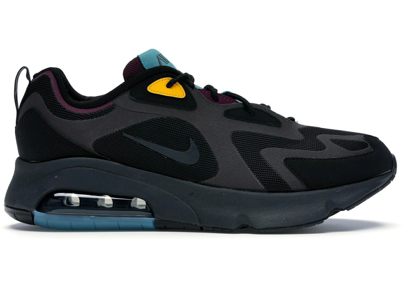 ナイキ マックス 黒いこと 黒いこと 大気圏マックス スニーカー メンズ NIKE AIR MAX 200 BLACK BORDEAUX / BLACK ANTHRACITE BORDEAUX
