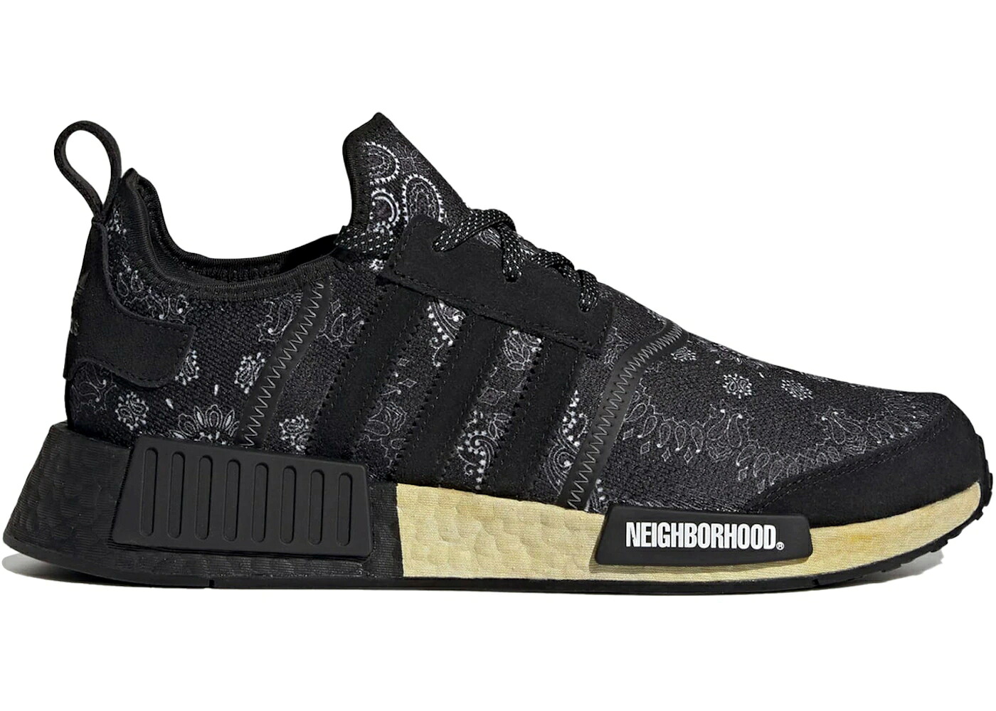アディダス 黒いこと 黒いこと 中核グループ スニーカー メンズ ADIDAS NMD R1 NEIGHBORHOOD PAISLEY BLACK / CORE BLACK CORE BLACK CLOUD