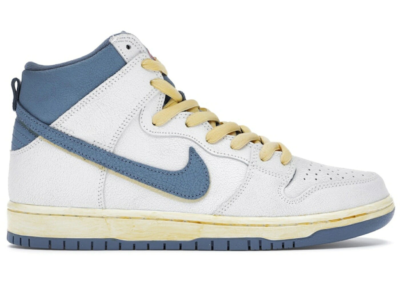 ナイキ エスビー ダンク ハイ 白色 ホワイト 青色 ブルー 黄色 イエロー ダンクハイ スニーカー メンズ NIKE SB DUNK HIGH ATLAS LOST AT SEA (2020) / WHITE BLUE YELLOW