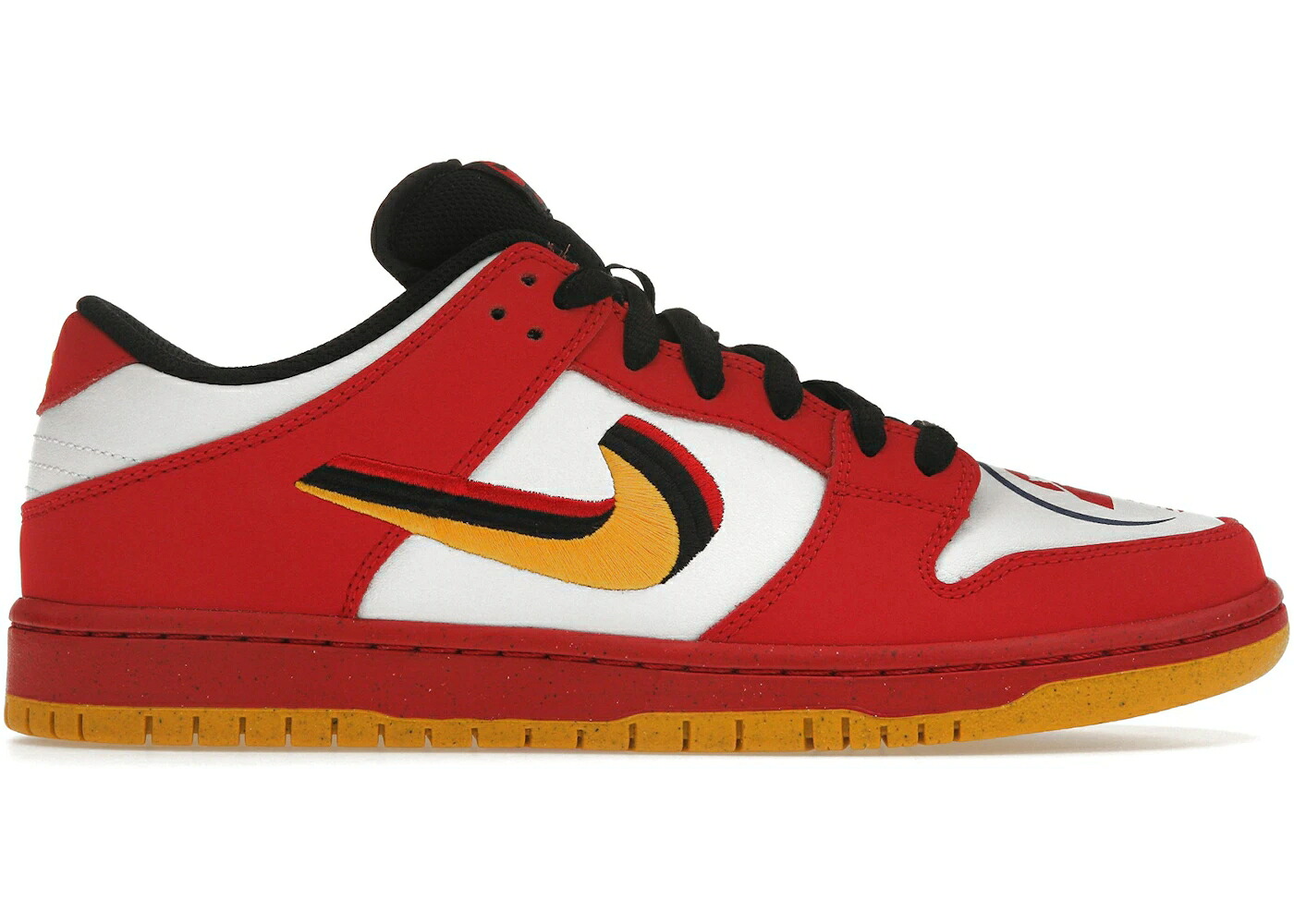ナイキ エスビー ダンク 赤 レッド 黒色 ブラック 黄色 イエロー 白色 ホワイト ダンクロー スニーカー メンズ NIKE SB DUNK LOW VIETNAM 25TH ANNIVERSARY (2020) / RED BLACK YELLOW WHITE