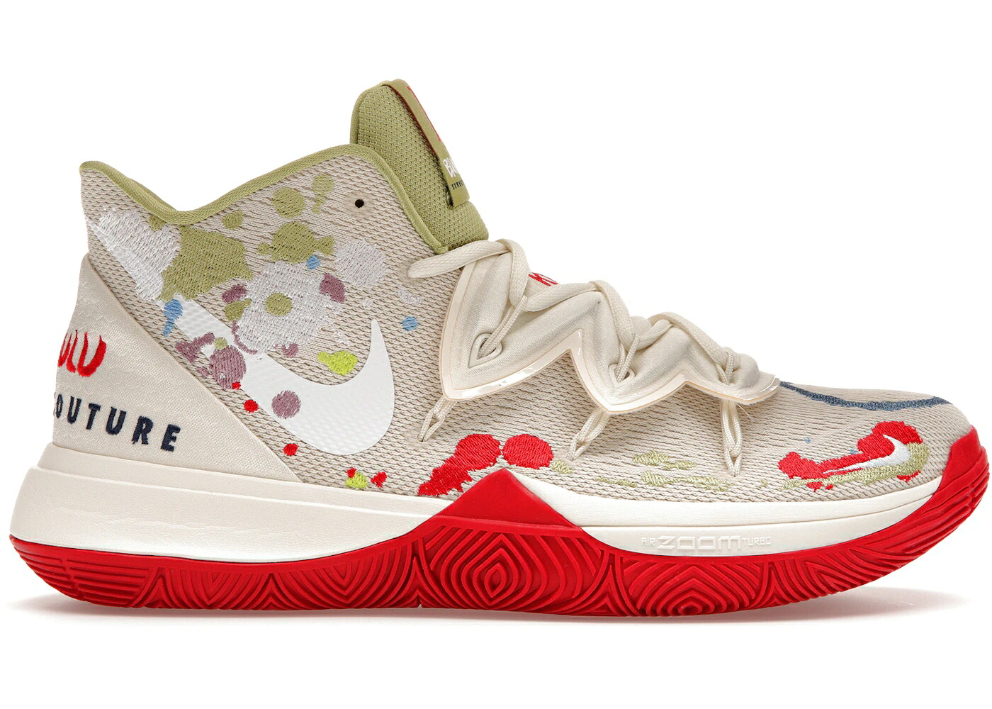 ナイキ カイリー 緑 緑であること 赤 赤いこと スニーカー メンズ NIKE KYRIE 5 BANDULU / LIGHT BONE GREEN RED