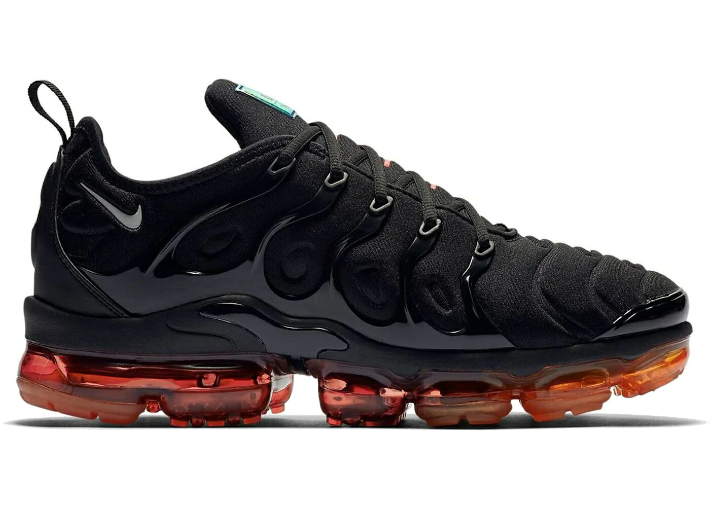 ナイキ 黒いこと 黒いこと 薄墨色 薄墨色 橙 オレンジ色 エアヴェイパーマックス スニーカー メンズ NIKE AIR VAPORMAX PLUS BLACK LIGHT SMOKE GREY MAGMA ORANGE / BLACK LIGHT SMOKE GREY MAGMA