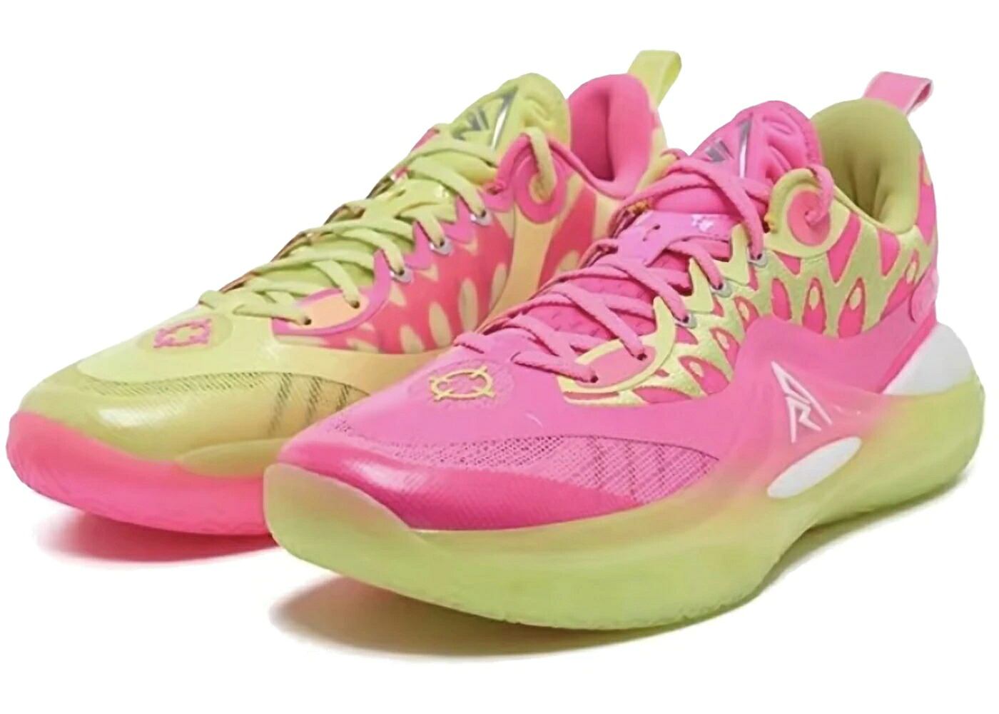 核融合反応 サクラ色 緑 緑であること スニーカー メンズ RIGORER AR2 FUSION / FLUORESCENT PINK GRASS GREEN