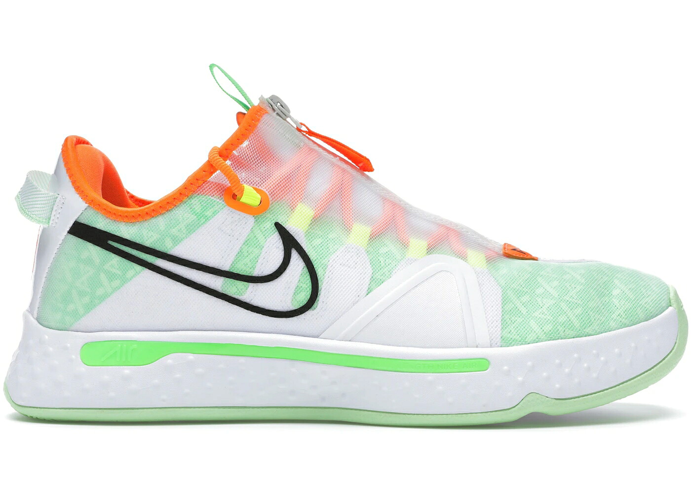 ナイキ ゲータレード 白いこと 白いこと 黒いこと 黒いこと スニーカー メンズ NIKE PG 4 GATORADE WHITE / WHITE BLACK BARELY VOLT TOTAL