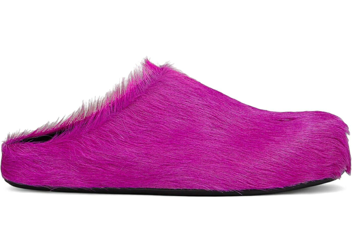 マルニ スニーカー メンズ MARNI LONG HAIR CALFSKIN FUSSBETT SABOT MULE FUCHSIA /