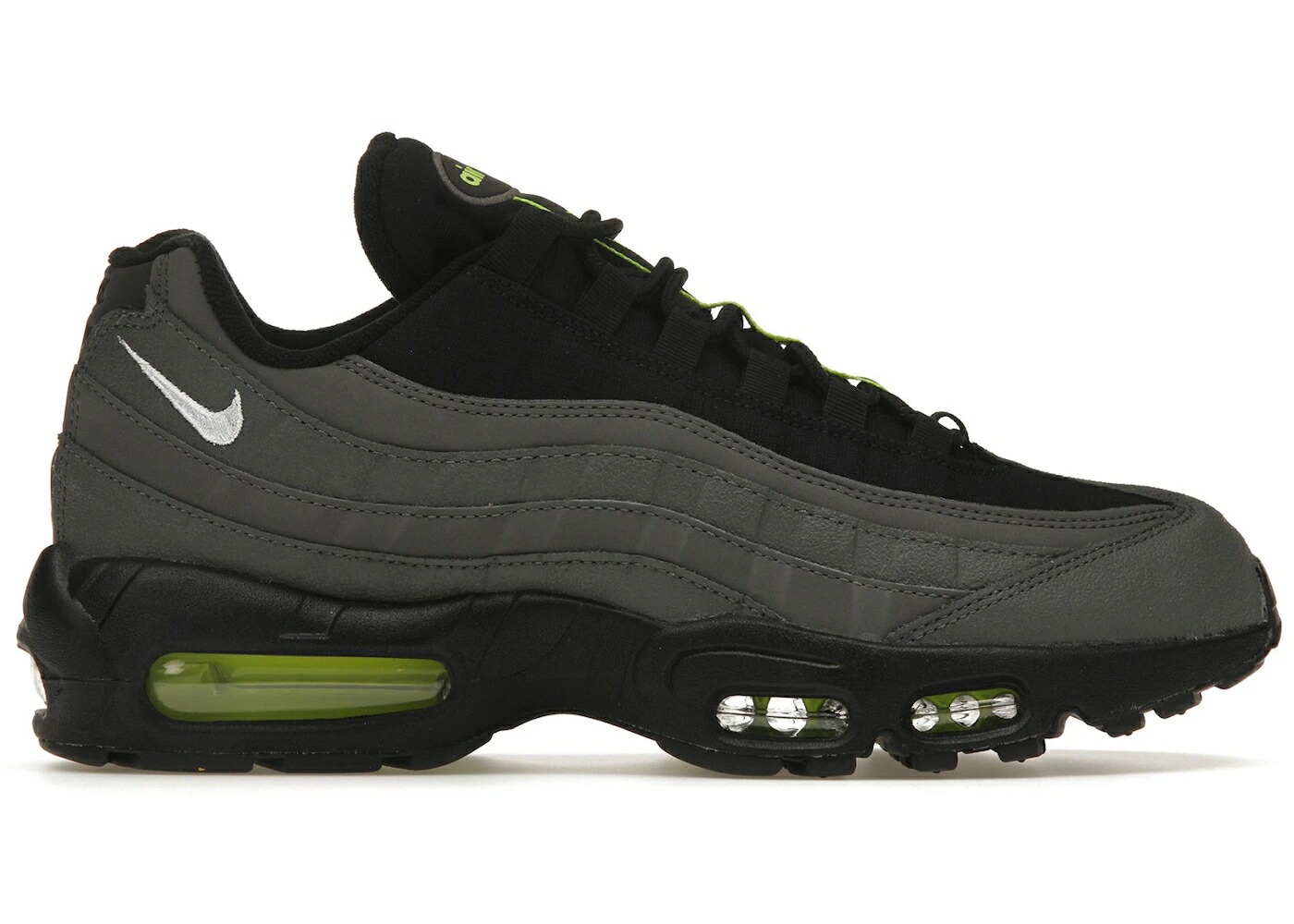 ナイキ マックス 薄墨色 薄墨色 黒いこと 黒いこと エア湖マックス スニーカー メンズ NIKE AIR MAX 95 GREY BLACK VOLT / GREY BLACK VOLT