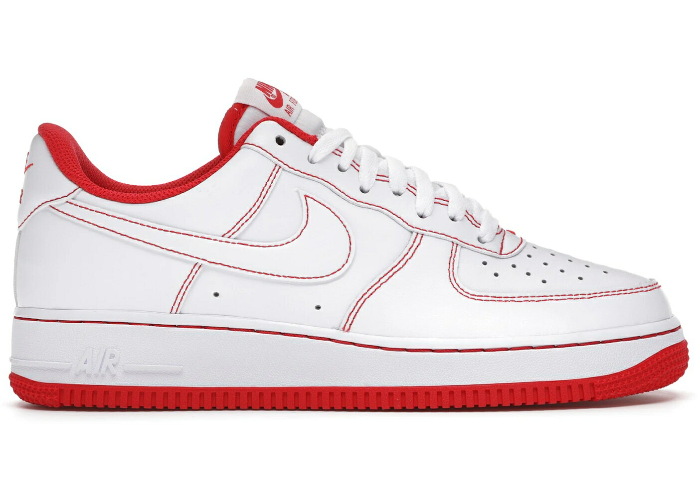 ナイキ 白いこと 白いこと 赤 赤いこと 空軍 \u002707 スニーカー メンズ NIKE AIR FORCE 1 LOW WHITE UNIVERSITY RED / WHITE UNIVERSITY RED WHITE