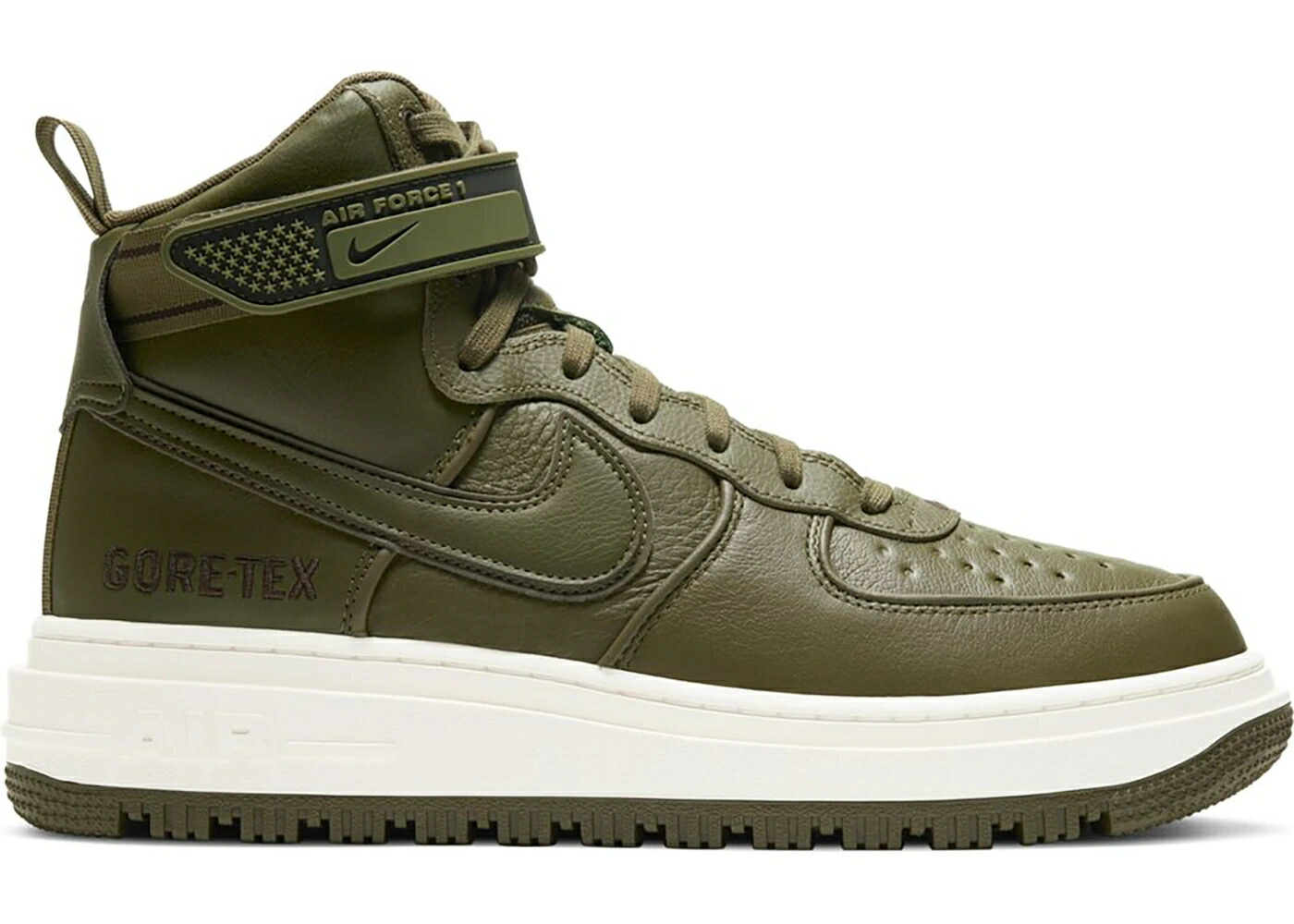 ナイキ 御機嫌 ゴアテックス ブーツ オリーブ 赤銅色 赤銅色 空軍 スニーカー メンズ NIKE AIR FORCE 1 HIGH GORE-TEX BOOT MEDIUM OLIVE / MEDIUM OLIVE SEAL BROWN SAIL