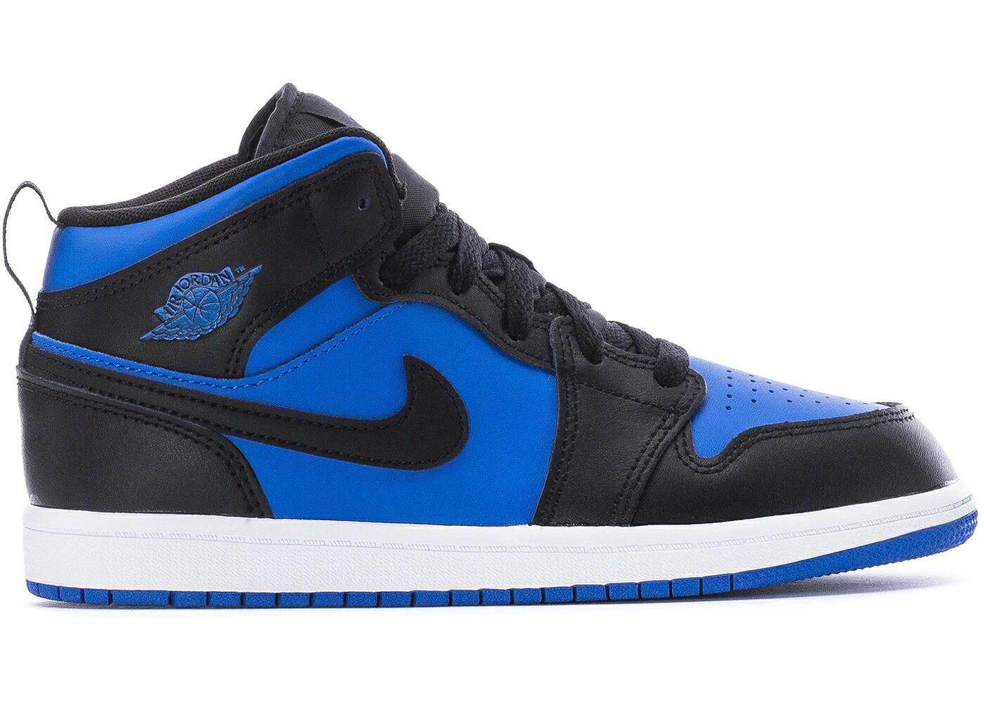 ナイキ ジョーダン ミッド 黒いこと 黒いこと 青み 青色 白いこと 白いこと お坊っちゃん キッズ JORDAN 1 MID BLACK ROYAL BLUE (なおなお書き) / BLACK ROYAL BLUE BLACK WHITE もの言う花 マタニティ スニーカー
