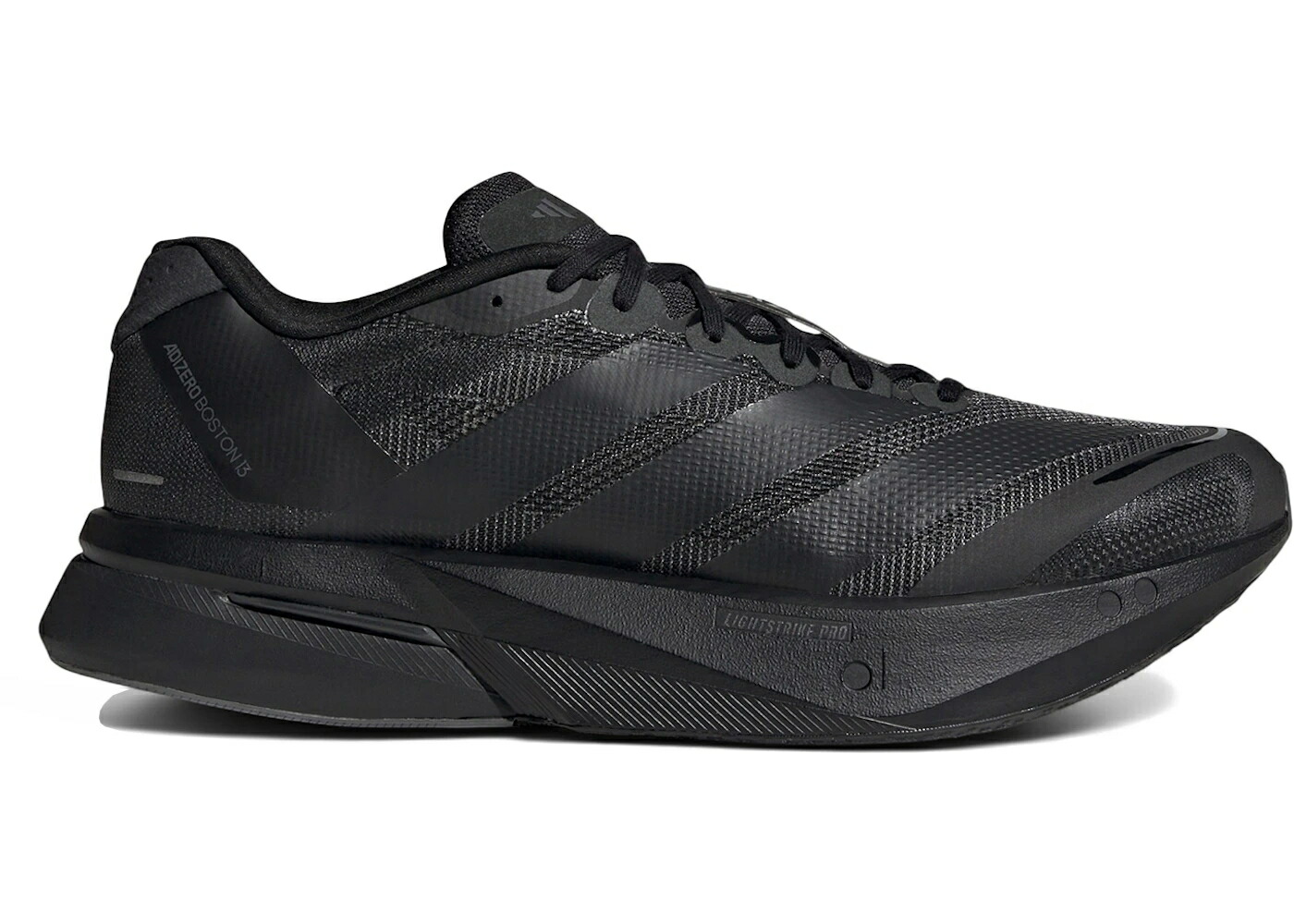 アディダス アディゼロ ボストン サーティーン コア 黒色 ブラック カーボン スニーカー メンズ ADIDAS ADIZERO BOSTON 13 CORE BLACK CARBON / CORE BLACK CARBON CORE BLACK