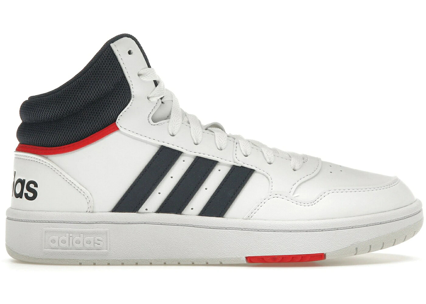 アディダス 白色 ホワイト 紺色 ネイビー 赤 レッド レジェンド 3.0 スニーカー メンズ ADIDAS HOOPS WHITE NAVY RED / CLOUD WHITE LEGEND INK VIVID RED